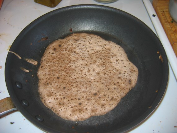 Raw batter still shows